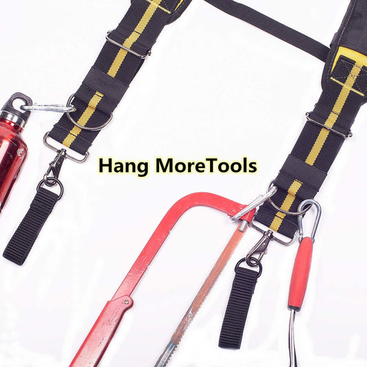 AISENIN Tool Belt Suspenders Harness- Heavy Duty Work Suspenders for Men