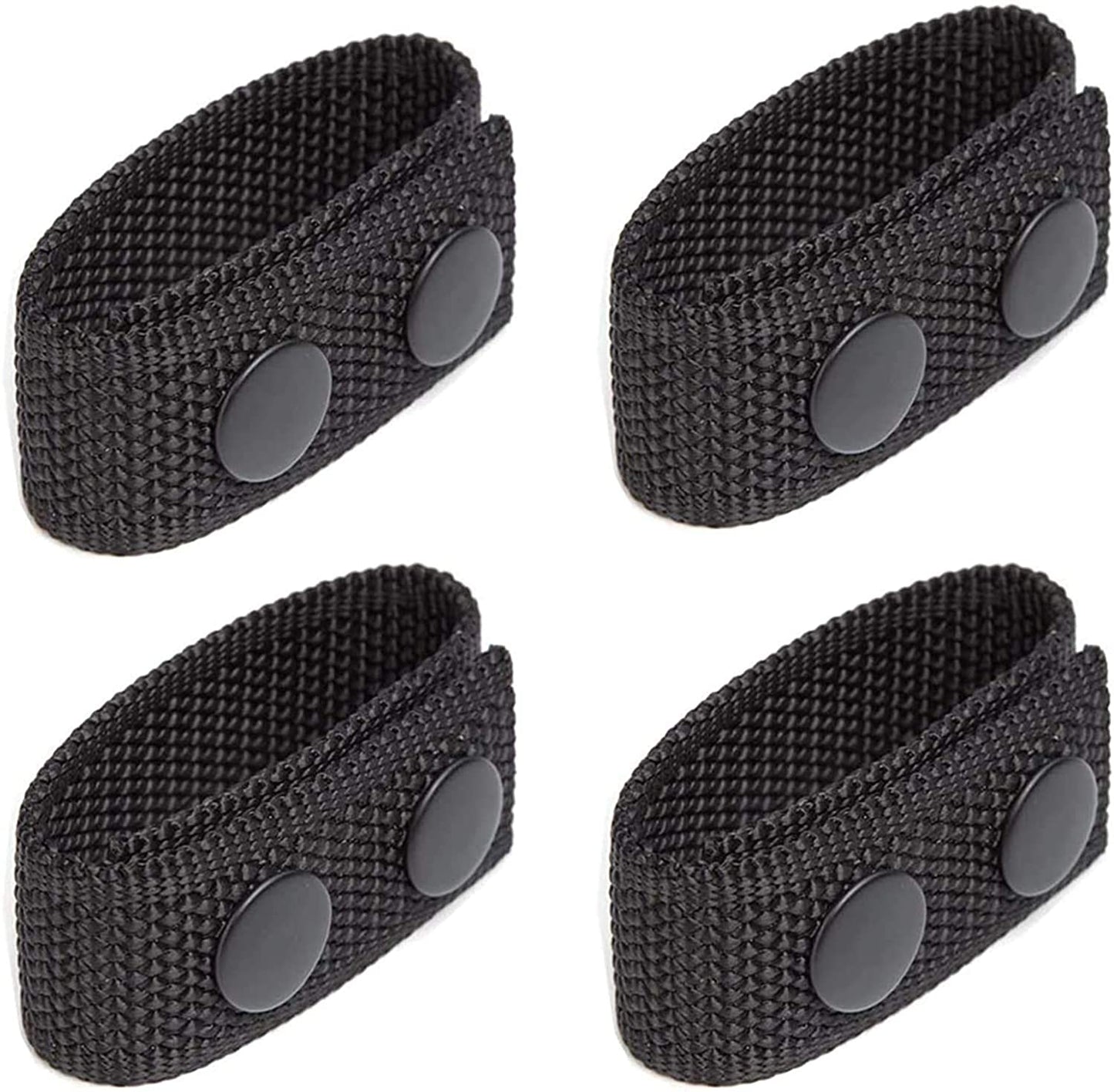 AISENIN Nylon Belt Keepers for Duty Belt , Police Belt Keepers with Double Snaps for 2¼" Wide Belt , Duty Belt Keeper