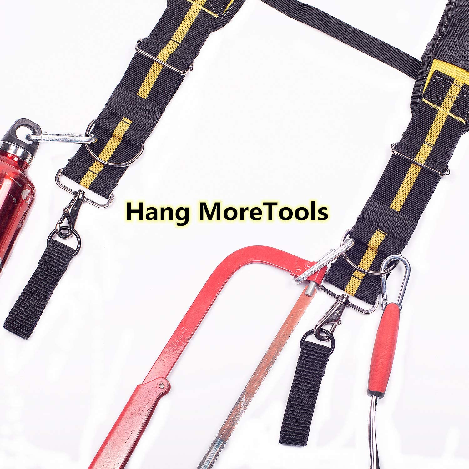 AISENIN Tool Belt Suspenders Harness- Heavy Duty Work Suspenders for Men