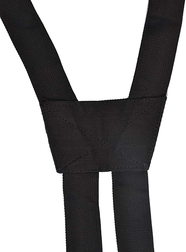 AISENIN Nylon Police Suspenders for Duty Belt, Tactical Duty Belt Harness For Duty Belt, 4 Loop Attachment,Black