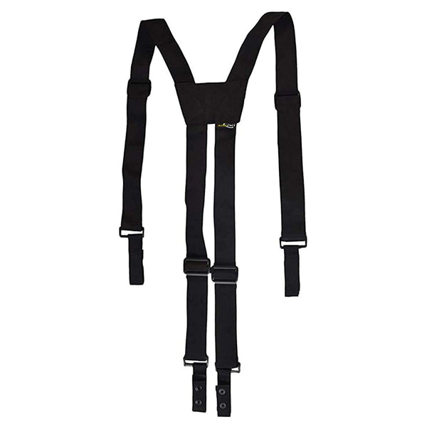 AISENIN Nylon Police Suspenders for Duty Belt, Tactical Duty Belt Harness For Duty Belt, 4 Loop Attachment,Black
