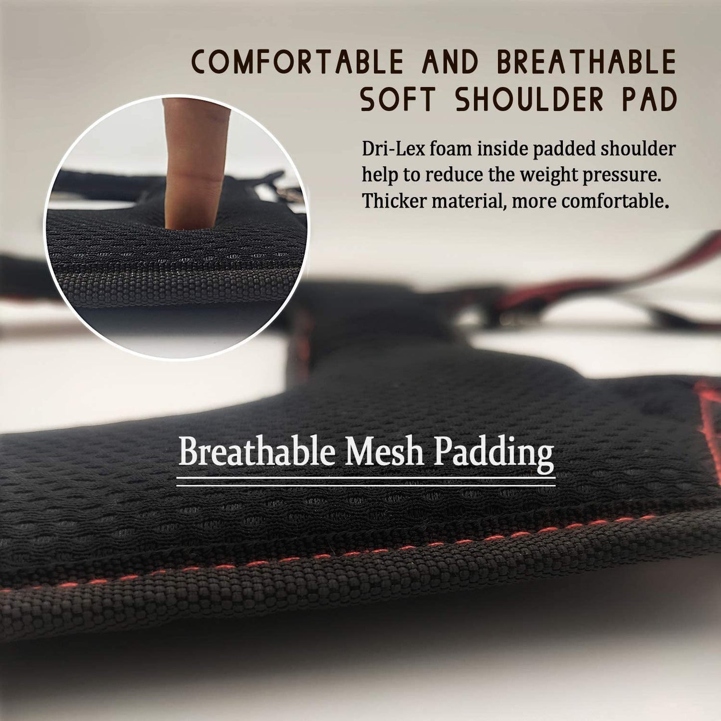 AISENIN Padded Tool Belt Suspenders Magnetic Suspenders for Tool Belt Heavy Duty Work Suspenders(Red)