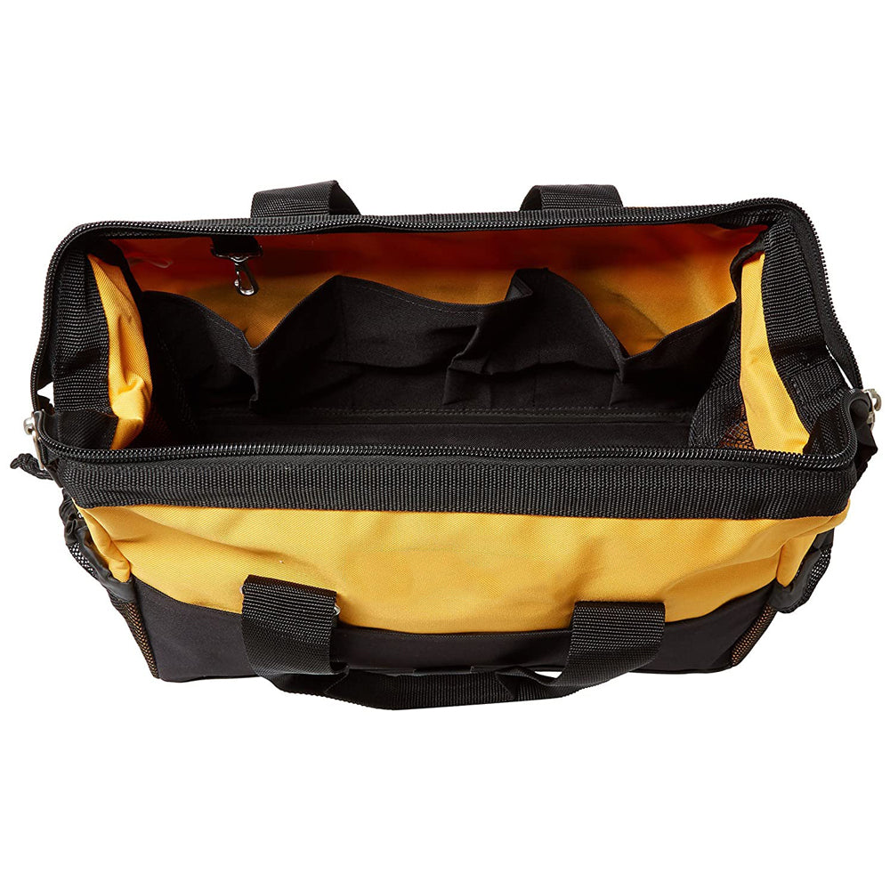 Rugged Canvas Tool Bag,Black/Yellow,Small