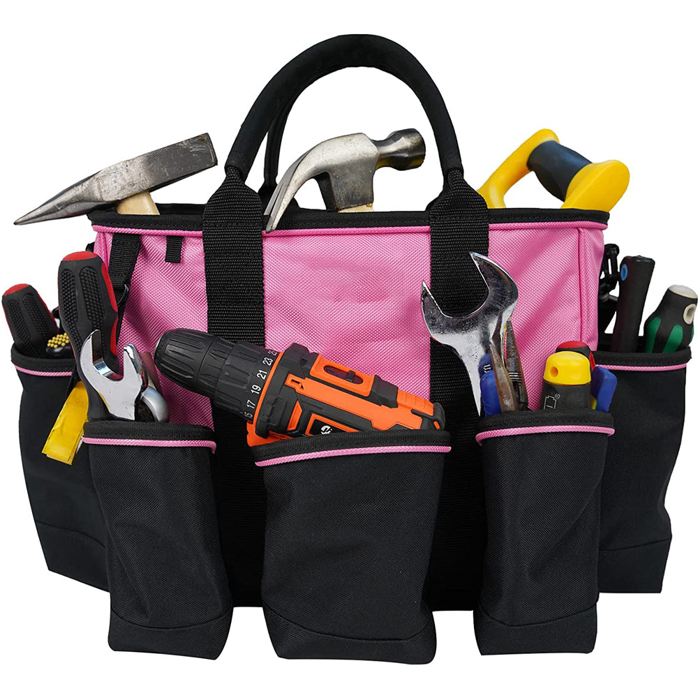 Cleaning Caddy Supply Tool Bag with Shoulder Strap Tool Tote Organizer Electrician HVAC Tool Bag