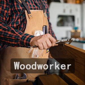 Heavy Duty Waxed Canvas Work Apron Woodworking Apron With Pockets