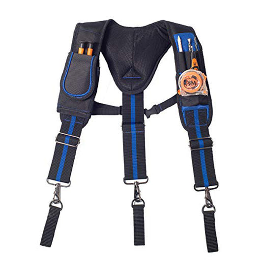 AISENIN Tool Belt Suspenders, Tool Pouch Suspenders for Tool Belt, Includes Phone Pouch Pen Holder Tool Belt Loops（Without Tools)