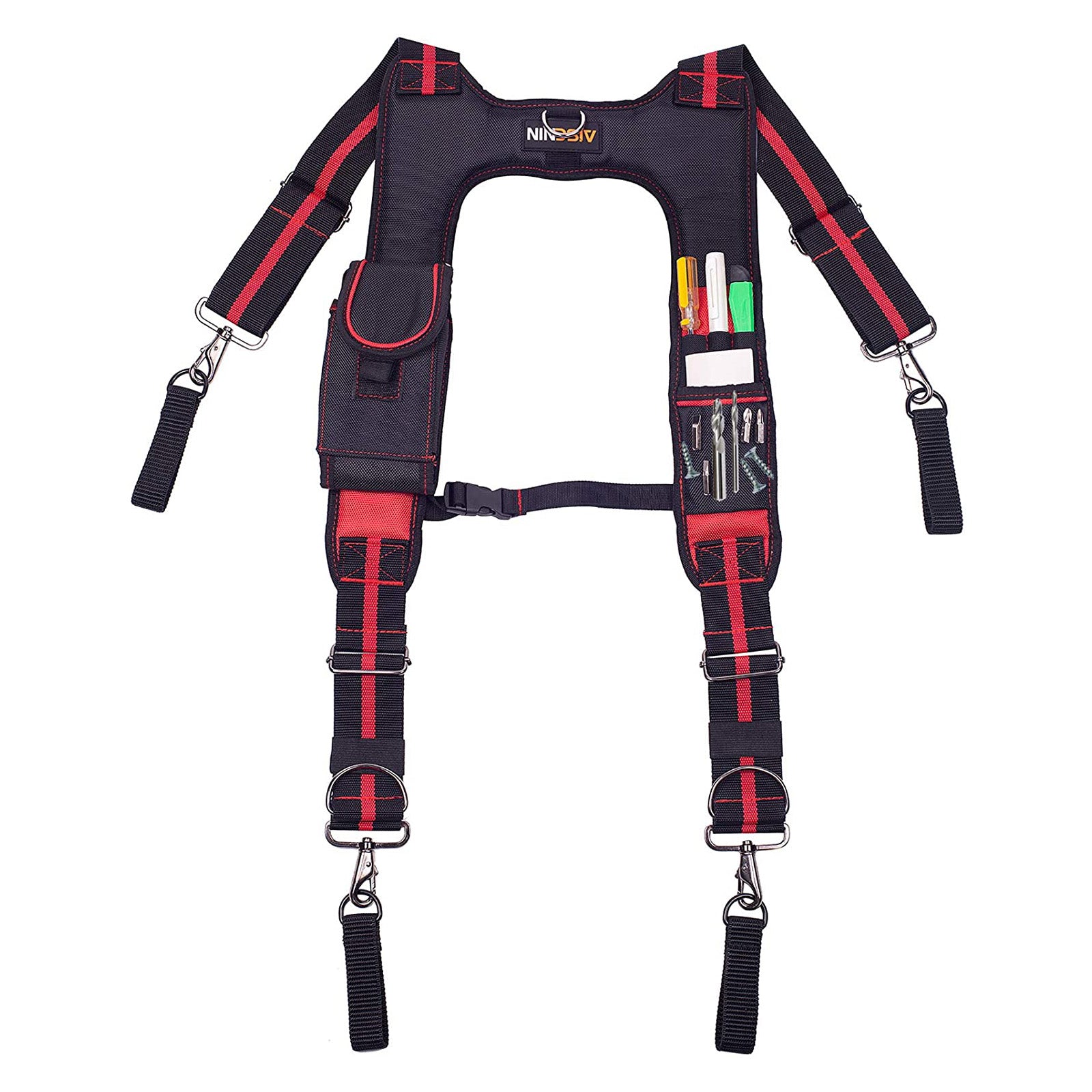 小物 atlast&co WORK SUSPENDER AISENIN Padded Tool Belt Suspenders Magnetic Suspenders for