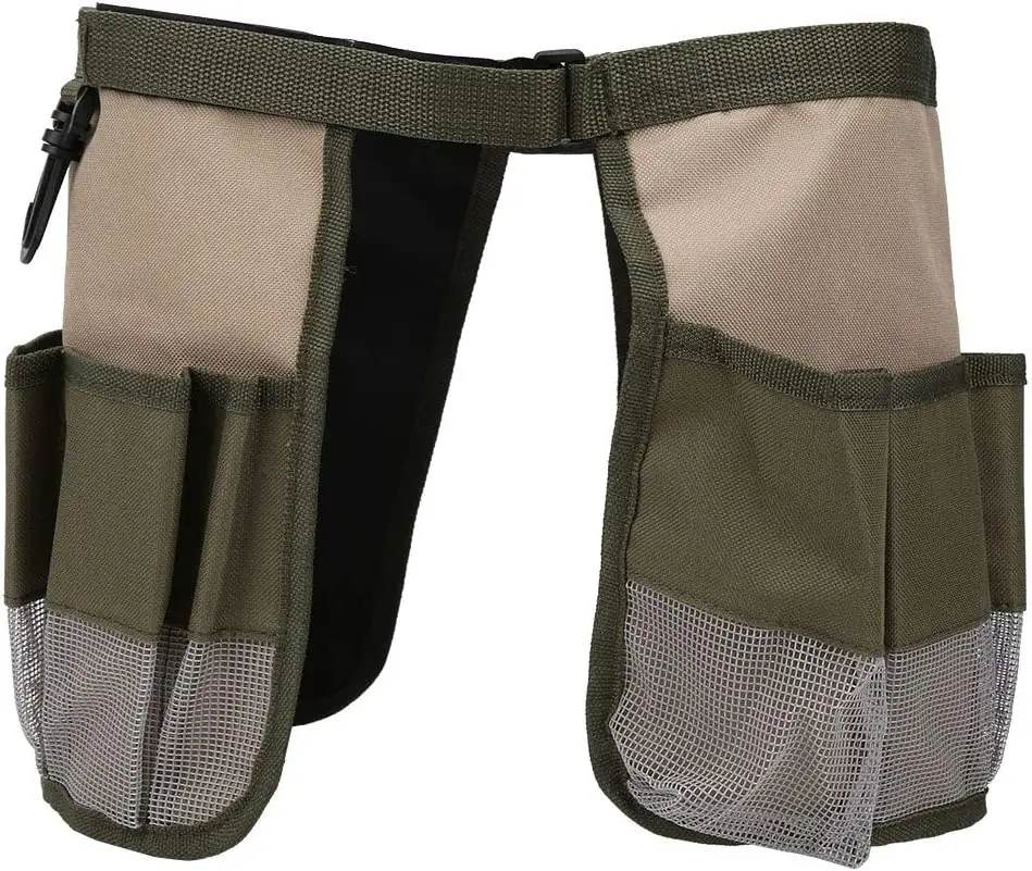 Garden Tool Bucket Bag Gardening Organizer Tote with Adjustable Belt Waist Hanging Pouch Organizer Garden Caddy