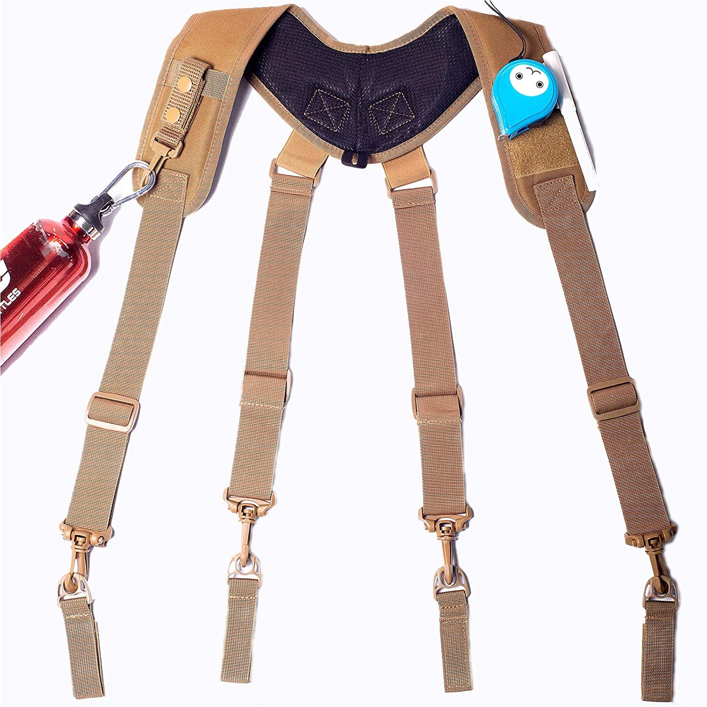 AISENIN Tactical Suspenders Tactical Duty Belt Harness Padded Tool Belt Suspenders